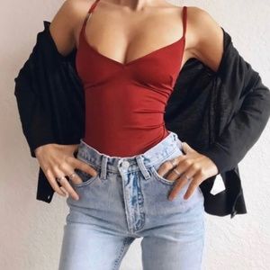 Vintage 80s/90s DOLCE & GABBANA ROUGE Swim Bodysuit